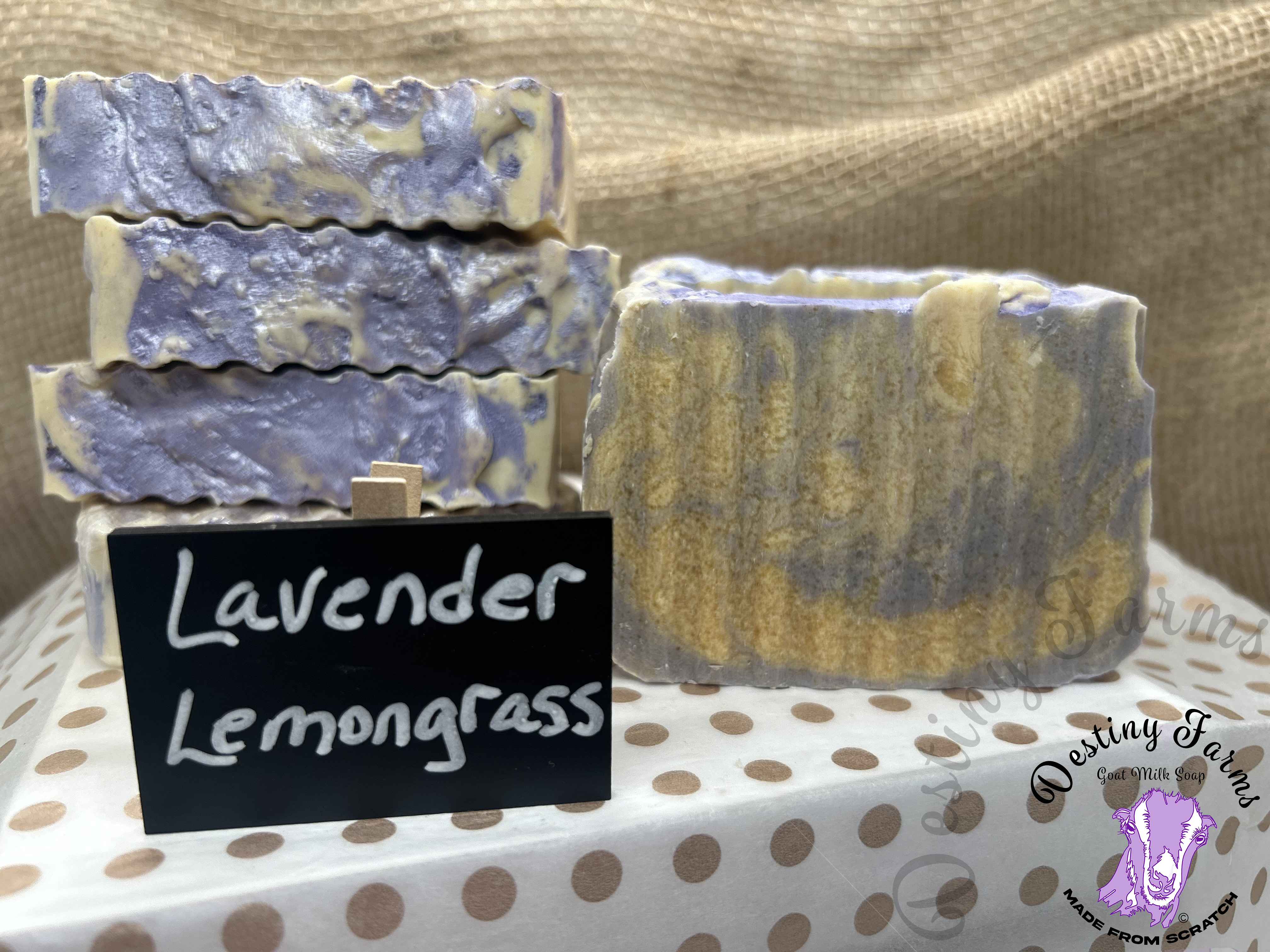 Lavender Lemongrass Goat Milk Soap by Destiny Farms